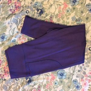 Snag Tights Squat Proof Purple Leggings w/ Pockets Size E (12-14)